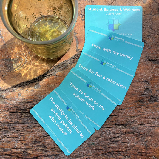 Student Wellbeing Card Sort (hard-copy deck)