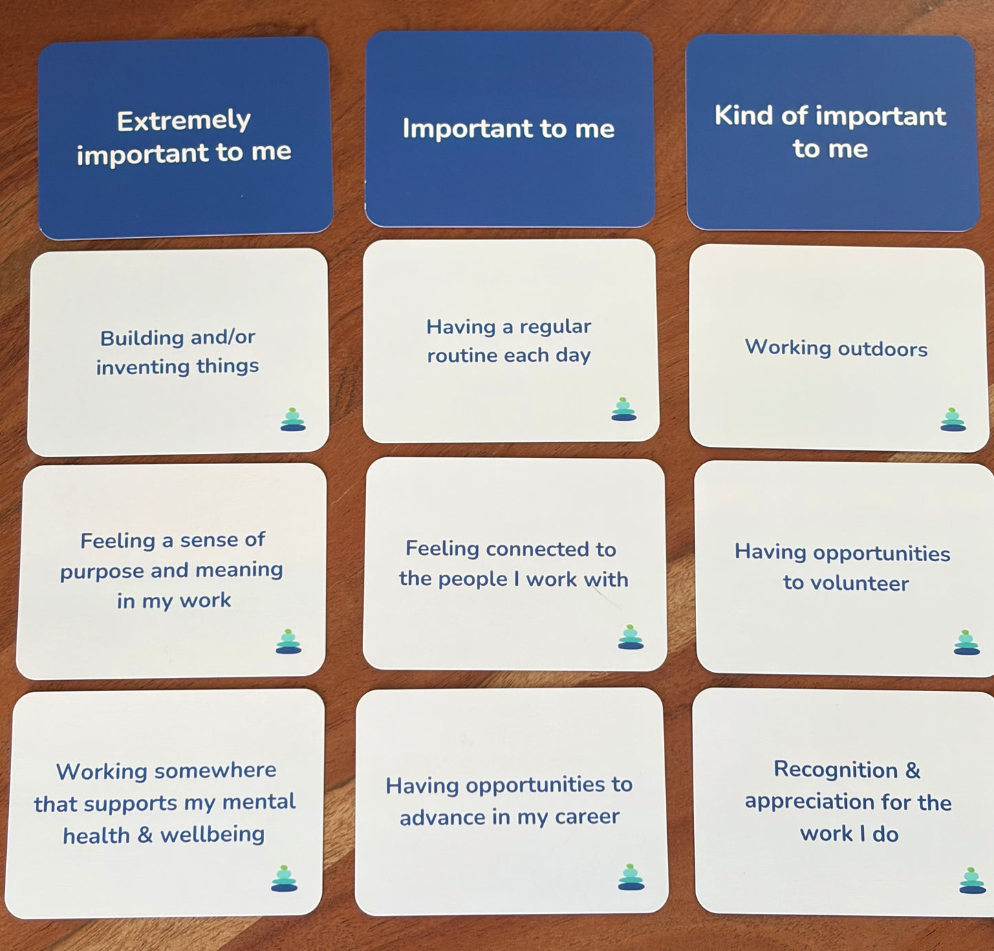 Career Values Deck