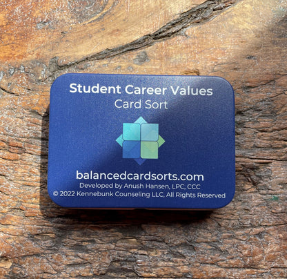 Student Career Values Card Sort (hard-copy deck)